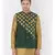 DEYANN Ethanic Printed Deep Green Color Nehru Jacket