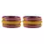 Rani Color Acrylic And Brass Bangle