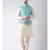 Men's Blue Color Nehru Jacket with Solid Kurta Set