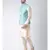 Men's Blue Color Nehru Jacket with Solid Kurta Set