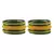 Green  Color Acrylic And Brass Bangle