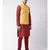 Men's Yellow Color Nehru Jacket with Solid Kurta Set