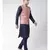 Men's Coral Pink Color Nehru Jacket with Solid Kurta Set
