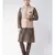 Men's Cream Color Nehru Jacket with Solid Kurta Set