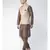 Men's Cream Color Nehru Jacket with Solid Kurta Set