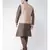 Men's Cream Color Nehru Jacket with Solid Kurta Set