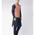 Men's Orange Color Nehru Jacket with Solid Kurta Set