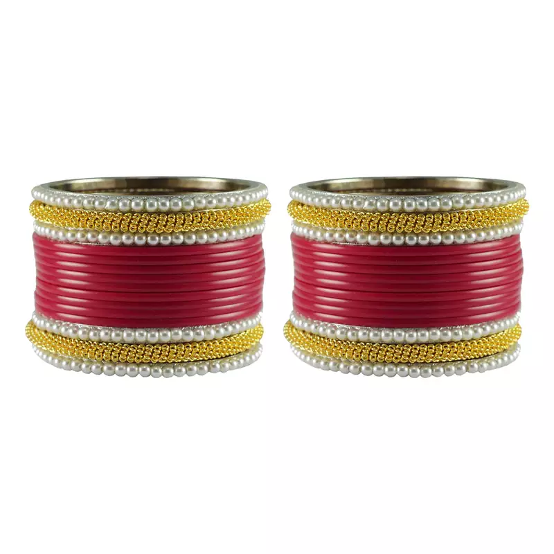 Rani Color Acrylic And Brass Bangle