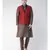 Men's Red Color Nehru Jacket with Kurta set