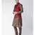 Men's Red Color Nehru Jacket with Kurta set