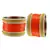 Orange Color Acrylic And Brass Bangle