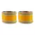 Yellow Color Acrylic And Brass Bangle