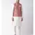 Men's Peach Color Nehru Jacket with Kurta set