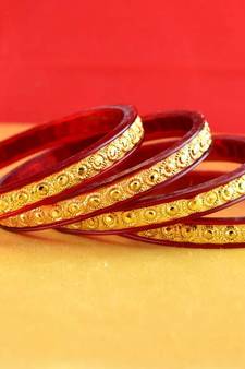 gold moti stone cz polki kundun meenakari pearl bangle kara size-2.4