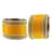 Yellow Color Acrylic And Brass Bangle