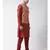 Men's Orange Color Nehru Jacket with Kurta set