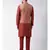 Men's Orange Color Nehru Jacket with Kurta set