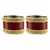 Maroon Color Acrylic And Brass Bangle