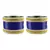 Blue Color Acrylic And Brass Bangle