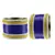 Blue Color Acrylic And Brass Bangle
