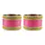 Pink Color Acrylic And Brass Bangle