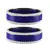 Blue Color Acrylic And Brass Bangle