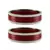 Red Color Acrylic And Brass Bangle
