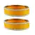 Yellow Color Acrylic And Brass Bangle