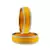 Yellow Color Acrylic And Brass Bangle