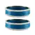 Firozi Color Acrylic And Brass Bangle