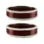 Maroon Color Acrylic And Brass Bangle