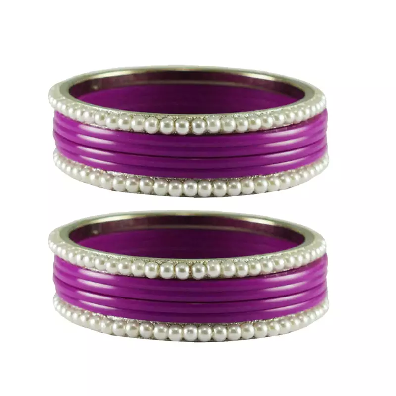 Rani Color Acrylic And Brass Bangle