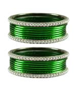 Green  Color Brass Bangle