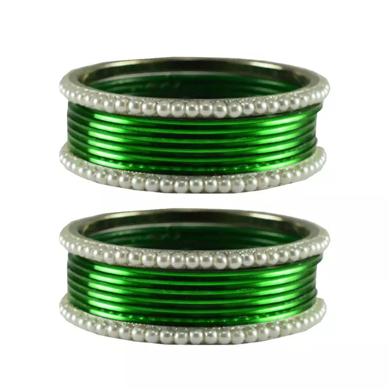 Green  Color Brass Bangle