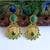 Matte Finish Green Party Wear Earrings dj-04847