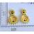 Matte Finish Green Party Wear Earrings dj-04847