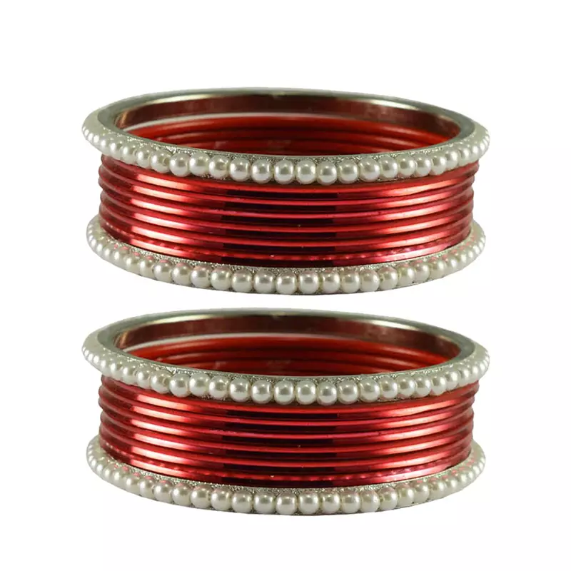 Maroon Color Brass Bangle