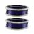 Dark Blue  Color Brass Bangle
