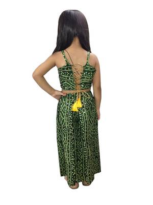 Aglare Bandhni Palazzo set, Pure cotton.STITCHED.comfortable.Green 2