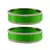 Green  Color Acrylic And Brass Bangle