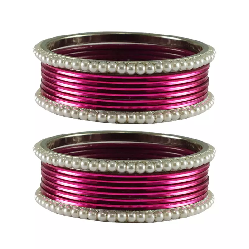 Light Rani Color Brass Bangle