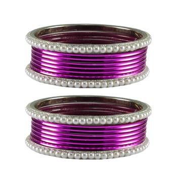 Purple  Color Brass Bangle 1