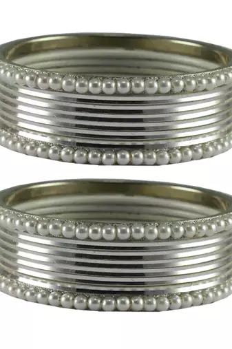 Silver  Color Brass Bangle