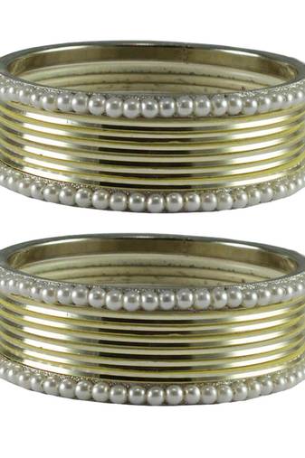 Cream Color Brass Bangle