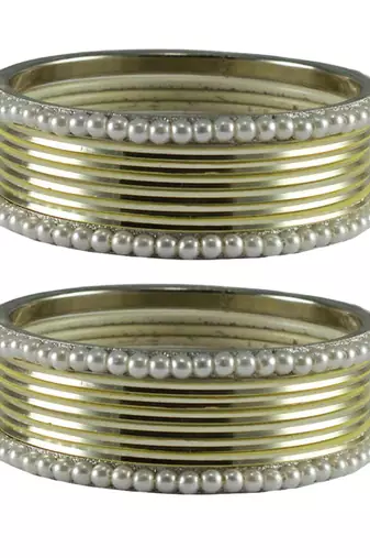Cream Color Brass Bangle