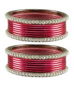 Light Rani Color Brass Bangle