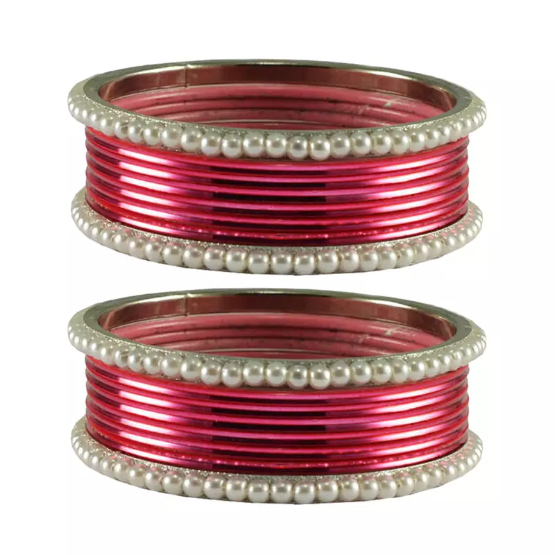 Light Rani Color Brass Bangle