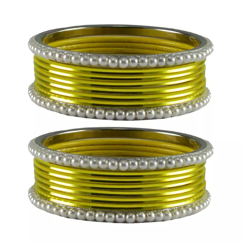 Yellow Color Brass Bangle