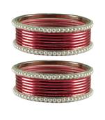 Peach Color Brass Bangle