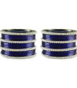 Blue Color Brass Bangle